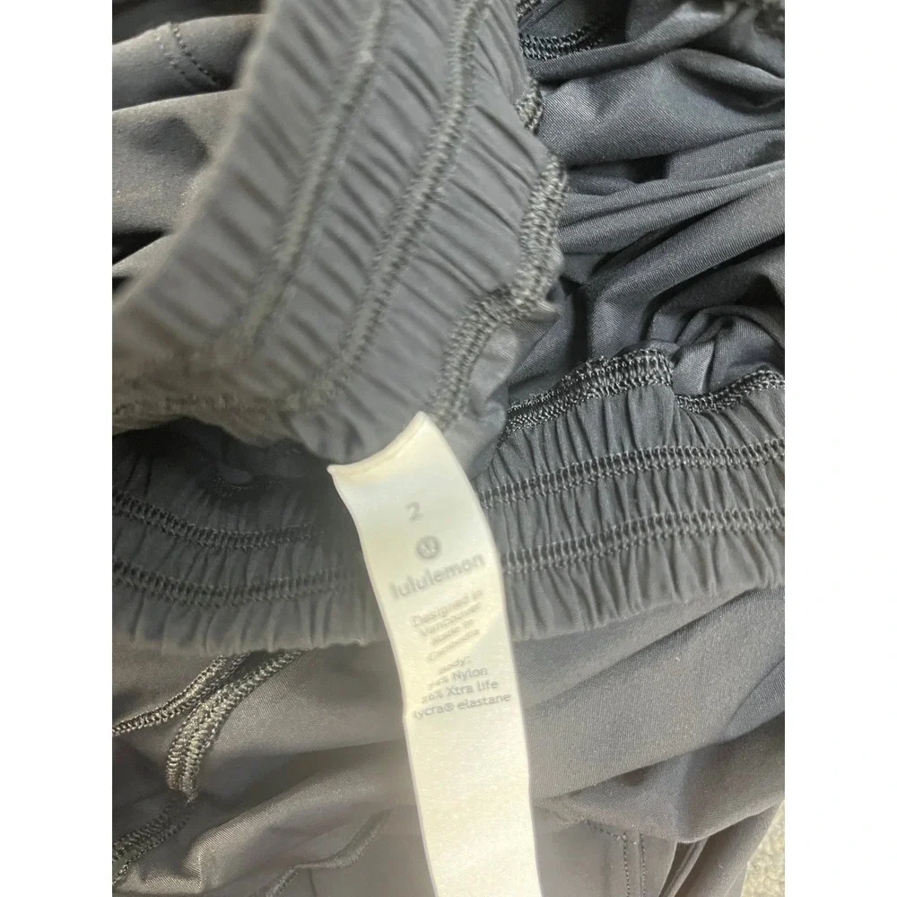 Lululemon Black One Piece Monday‎ Best Romper Shorts Size 2 Athletic